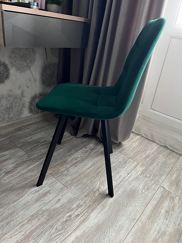 Комплект стульев Чилли 4 шт темно-серый / черный фото покупателя 175