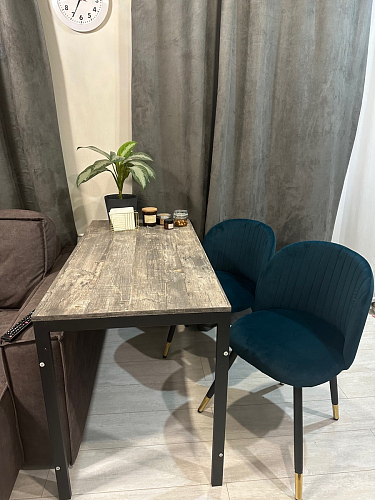 Стул на металлокаркасе Gabi 1 beige / black фото покупателя 186