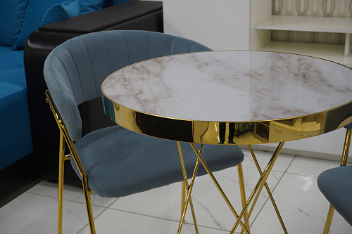 Стол Milena white / gold из шоурума 5