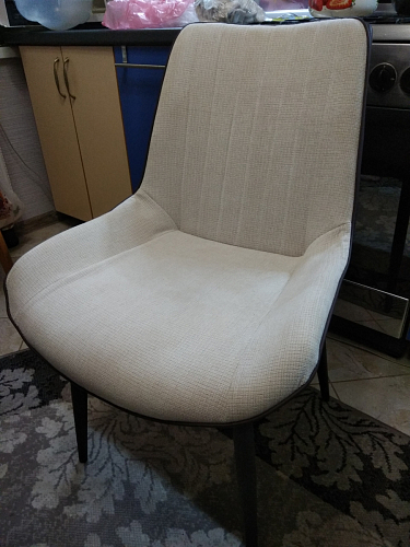 Стул на металлокаркасе Seda 1 latte / black / gold фото покупателя 3