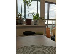 Деревянный стол Лота Лофт 120(160)х75 черный матовый / бетон светлый фото покупателя 859