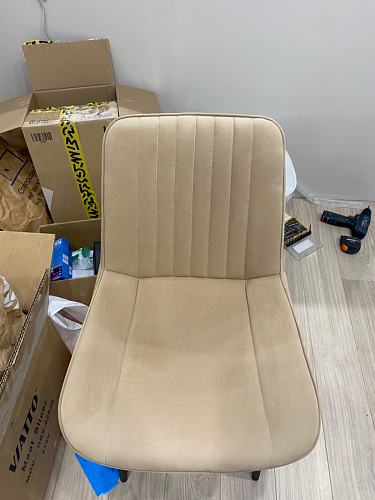 Комплект стульев Вейв 4 шт светло-серый / черный фото покупателя 148