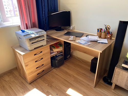 Компьютерный стол с тумбой КСТ-109 тумба слева фото покупателя 88