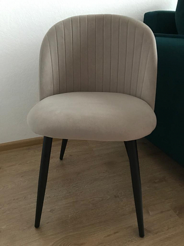 Стул на металлокаркасе Gabi gray / black фото покупателя 668