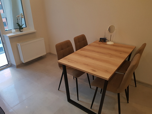 Деревянный стол Лота Лофт 120x75 дуб крафт табачный / черный матовый фото покупателя 874