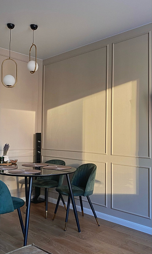 Стул на металлокаркасе Gabi 1 light purple / black / gold фото покупателя 4