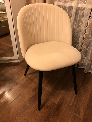 Стул на металлокаркасе Gabi 1 dark gray / black фото покупателя 783