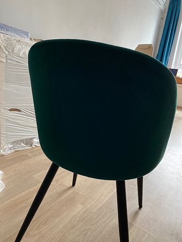 Стул на металлокаркасе Gabi 1 beige / black фото покупателя 591