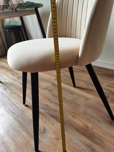 Стул на металлокаркасе Gabi 1 dark gray / black фото покупателя 810