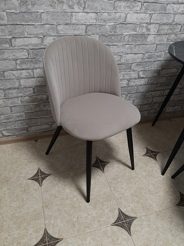 Стул на металлокаркасе Gabi 1 light purple / black фото покупателя 260