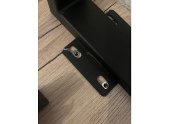 Деревянный стол Лота Лофт 120(160)х75 черный матовый / бетон светлый фото покупателя 247