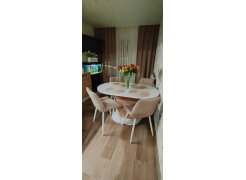 Стул на металлокаркасе Вейв светло-серый (hl 63) / 10К черный каркас фото покупателя 186