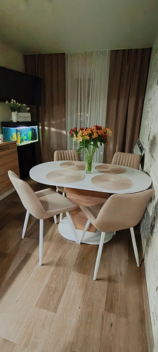 Стул на металлокаркасе Седа К латте / черный фото покупателя 186