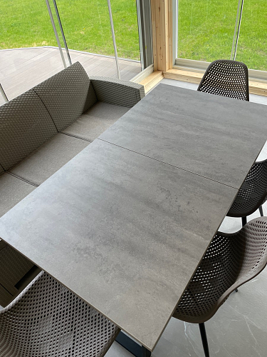 Стол раскладной Лота Лофт 120 25 мм юта / черный матовый фото покупателя 203