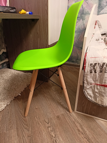 Пластиковый стул Eames PC-015 желтый фото покупателя 225