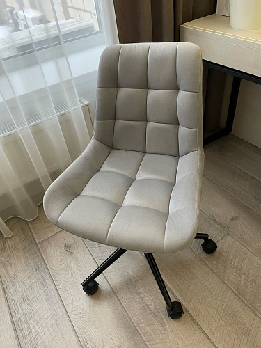 Компьютерное кресло Честер голубой (velutto 47 ) / черный фото покупателя 3