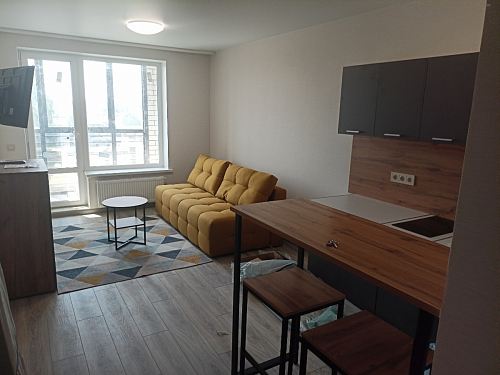 Барная стойка Дилан Лофт 120х40х98 дуб делано темный фото покупателя 19