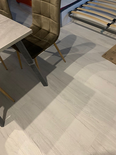 Стол Тринити Лофт 120 32 мм бетон / черный матовый фото покупателя 200