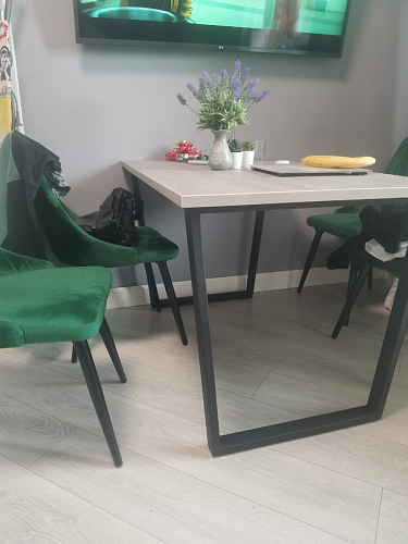 Стол раскладной Лота Лофт 120 25 мм юта / черный матовый фото покупателя 157