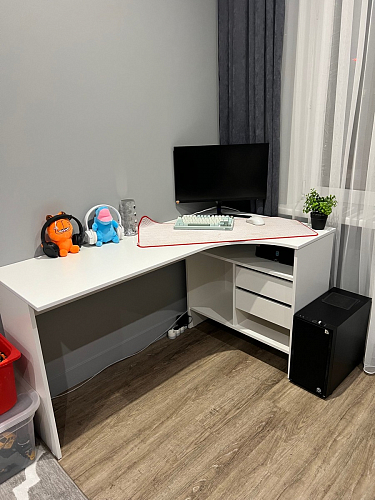 Письменный стол СПм-25 правый белый фото покупателя 73