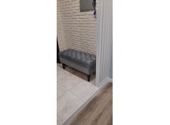 Банкетка Париж 700 amo 02 / белый / серебро фото покупателя 5