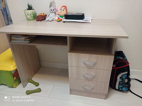 Стол письменный Бриз МДФ волна лайм / ясень светлый фото покупателя 187