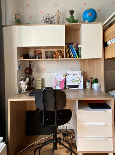 Компьютерный стол Комфорт 12.95 N дуб сонома / темно-серый фото покупателя 30