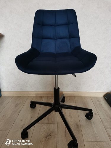 Компьютерное кресло Честер синий (velutto 46 ) / белый фото покупателя 6