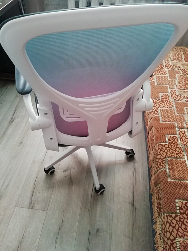 Компьютерное кресло Konfi light gray / blue / white фото покупателя 93