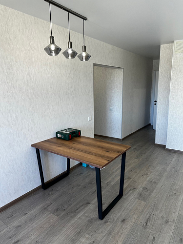 Деревянный стол Лота Лофт 140х80 черный матовый / бетон светлый фото покупателя 251