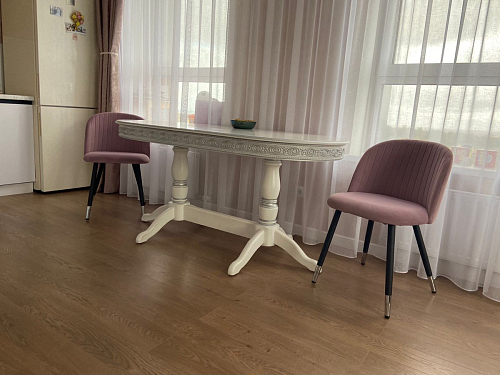 Стул на металлокаркасе Gabi 1 light purple / black фото покупателя 269