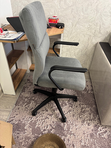 Компьютерное кресло Benefit флок бежевый 7 фото покупателя 67