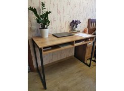 Письменный стол Леон Лофт дуб делано светлый / белый матовый фото покупателя 25