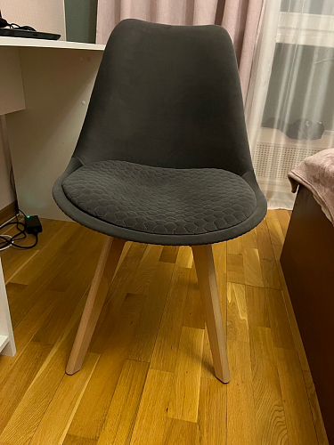 Деревянный стул Bonuss light gray / wood фото покупателя 140