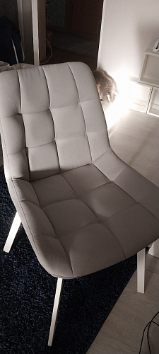 Стул на металлокаркасе Челси темно-серый 996 / черный фото покупателя 29