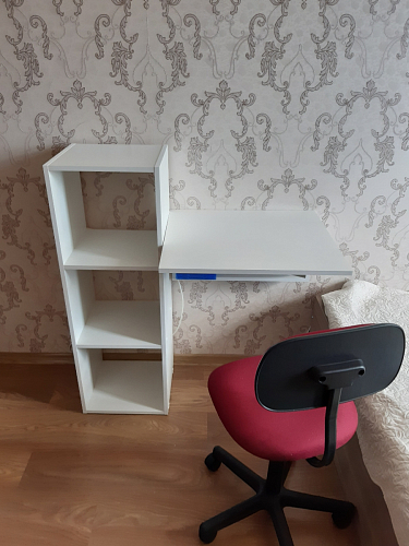 Откидной стол навесной СО1 дуб сонома / белый фото покупателя 7