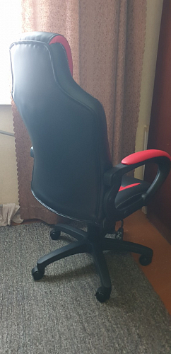 Компьютерное кресло Kadis темно-красное / черное фото покупателя 19