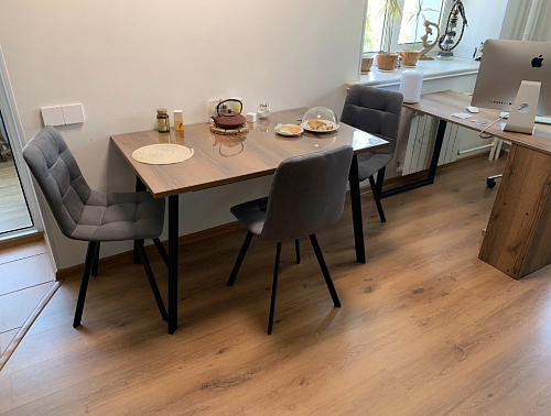 Стул на металлокаркасе Чилли бирюзовый / белый фото покупателя 817