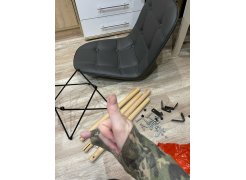 Деревянный стул Kvadro серый фото покупателя 6