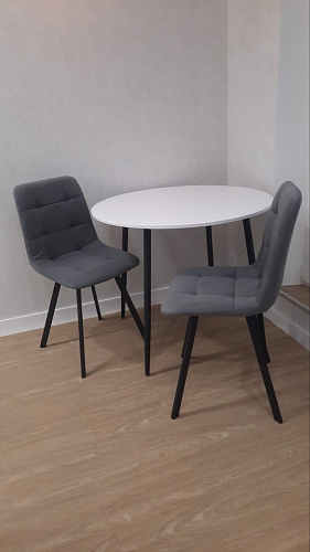 Комплект стульев Чилли 2 шт бежевый / черный фото покупателя 494