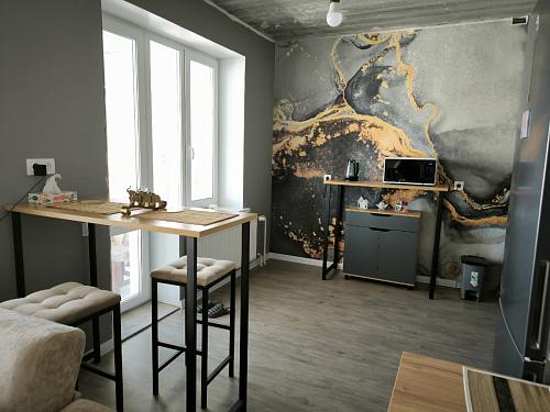 Барная стойка Дилан Лофт 120х40х98 дуб делано темный фото покупателя 82