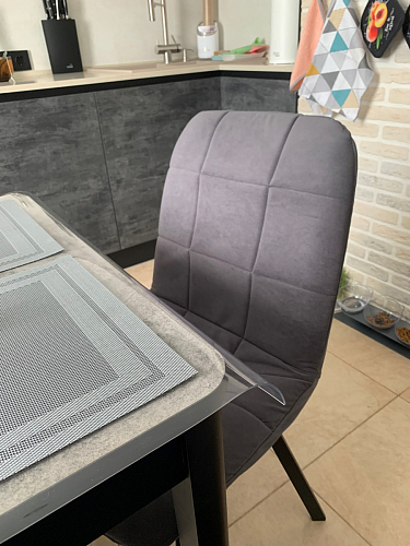 Стул на металлокаркасе Чилли светло-серый / белый каркас фото покупателя 457