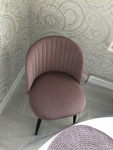 Стул на металлокаркасе Gabi 1 line light blue / black фото покупателя 268