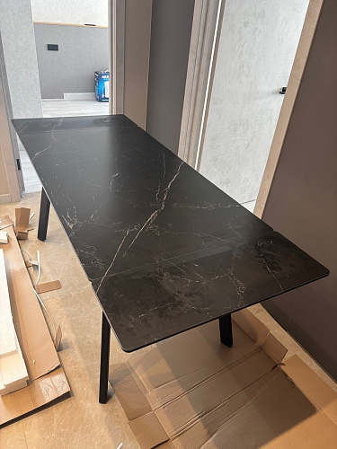 Керамический стол Норман 120(180)х80 shakespeare black / черный фото покупателя 25