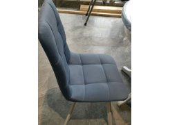 Стул на металлокаркасе Чилли синяя ткань / белый фото покупателя 6