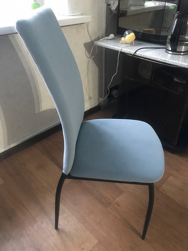 Стул на металлокаркасе Tod light blue / yellow / black фото покупателя 31