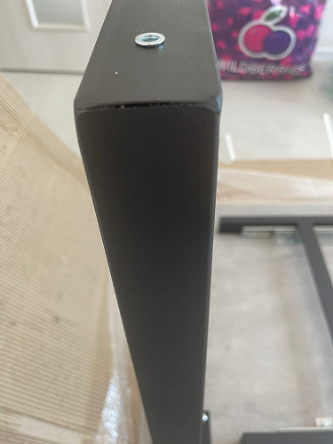 Стол Лота Лофт 120 32 мм бетон / черный матовый фото покупателя 15