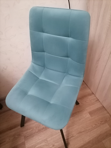 Стул на металлокаркасе Чилли бирюзовый / черный фото покупателя 1336