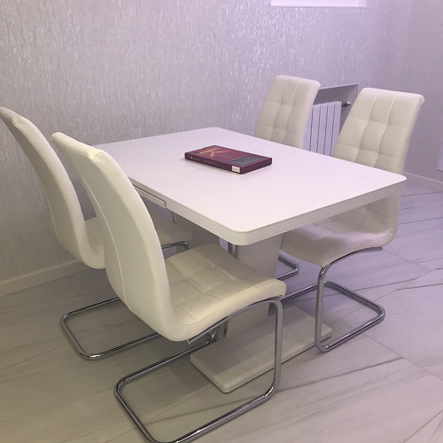 Стул на металлокаркасе LH-37 black/white (s2) фото покупателя 1