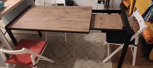 Стол Центавр дуб галифакс / черный матовый фото покупателя 10